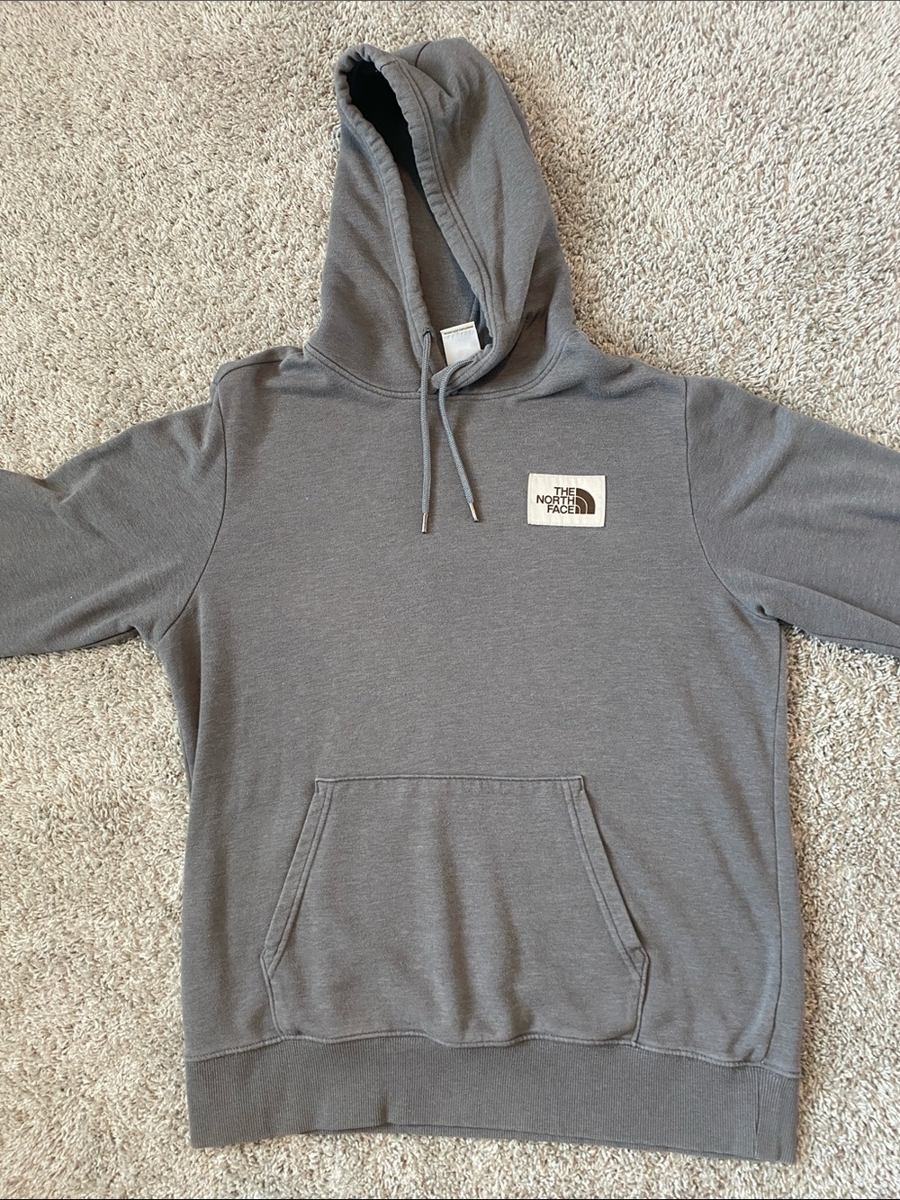 The North Face Men's Charcoal Gray Hoodie Sweatshirt (Item 0002)